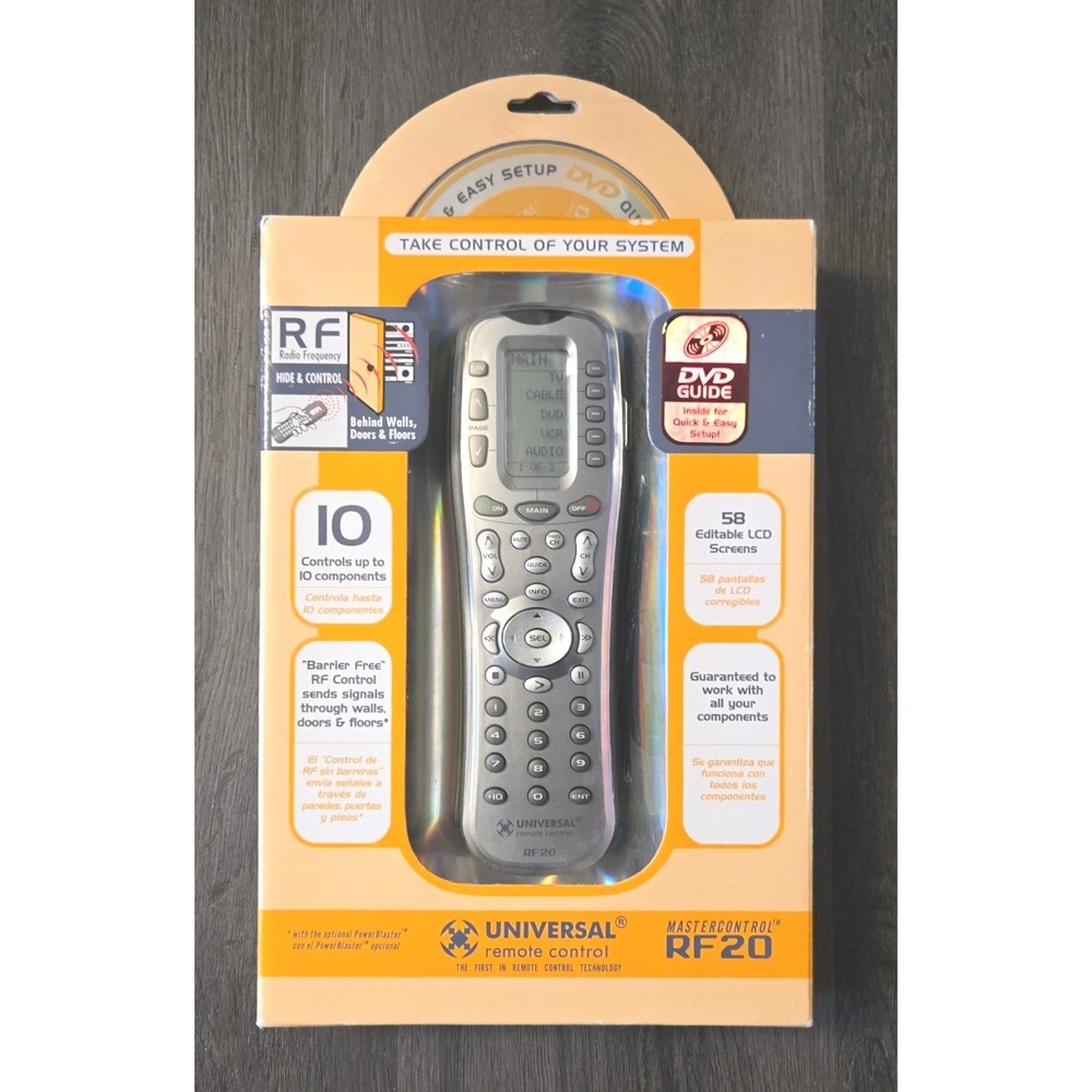 Universal Remote Control MasterControl RF20 – New in Box